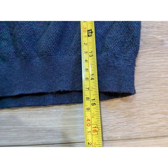 Mini Boden Navy Blue Knit Sweater Cotton Cashmere Blend Boys Size 2-3 - Picture 4 of 8